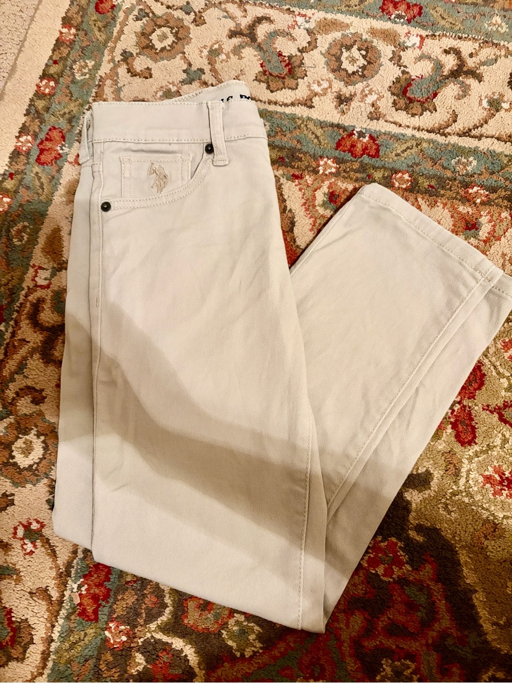 U.S. Polo Assn. Boys Light Beige Jeans